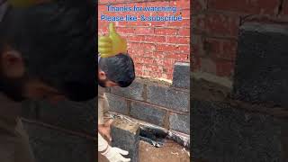 Bricklaying skills/ buttering blocks