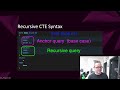 Recursive Common Table Expressions