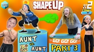 FGTEEV Aunts Work Out! SHAPE UP Pt. 3:  Fitness Challenge Competition Family Fun!
