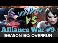 MCOC - Alliance War - Season 50 - War #9 - Highlights!!