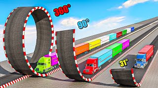Testing Semi Trucks vs Impossible Ramps in GTA 5