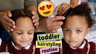 Toddler Hairstyling Routine! | Tips for Type-4 Kinky/Curly Hair