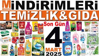 MİGROS İNDİRİM VE KAMPANYA SON GÜN 4 MART 2025 | MİGROSKOP İNDİRİM KATALOĞU TEMİZLİK \u0026 GIDA | MİGROS