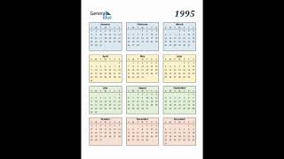 Calendar for 1995