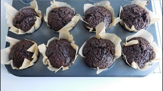 DOUBLE CHOCOLATE MUFFINS | HOW TO MAKE CHOCOLATE MUFFINS | DIY CHOCOLATE MUFFINS