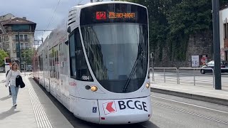 GENEVA TRAM RIDES! Riding the Stadler Tango and Bombardier Flexity from Eaux Vives to Fontainerouge