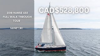 Hanse 455 Yacht Walkthrough Tour 💫 #sailing #sidneybc #yachtsales #victoriabc  #boating