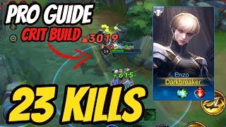 ENZO NEW HERO PRO GUIDE + CRIT BUILD | AoV | 傳說對決 | RoV | Liên Quân Mobile