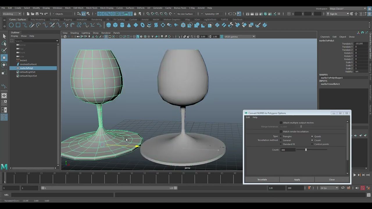 Lesson 11 - NURBS Surfaces - Loft And Its Options, Revolve And Its ...