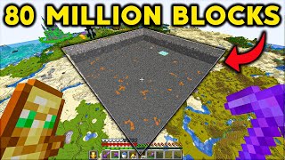 REMOVING 80 MILLION BLOCKS in Minecraft Hardcore (Hindi)