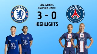 Chelsea vs Paris Saint-Germain - Highlights - 22/12/2022 (UEFA Women's Champions League)