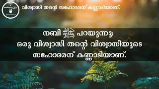 വിശ്വാസി തന്റെ സഹോദരന് കണ്ണാടിയാണ്.   🎙️  - ശൈഖ് ഇബ്നു ബാസ് رحمه الله ✒️വിവർത്തനം : അക്ബർഷാ അൽ ഹികമി