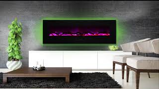 Amantii 70 Built in Wall Mounted Electric Fireplace WM FM 60 7023 BG