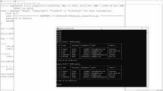 Python & MySQL - 6 - Delete From Table