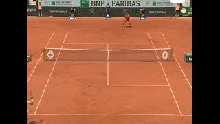 Djokovic vs alcaraz , Roland Garros 2023 incredible point.