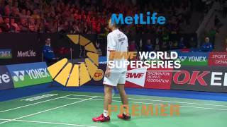 Yonex Denmark Open 2015 | Badminton QF M1-MS | Chou Tien Chen vs Kento Momota