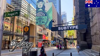 🇦🇺【4K】Sydney Summer Walk - George Street to Hyde Park in CBD (January 2021)