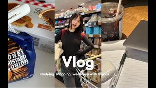 vlog·上学日记 学习和零食含量很高的一周 在香港过春天 独居日常