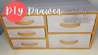 Creative DIY Drawer Organizer From Made Of Cardboard Box| Unique Paper Handle Ideas For Classic Look