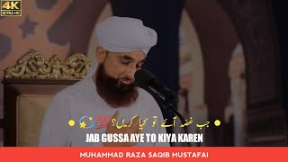 Jab Gussa Aaye To Kya Karen 💯💫 ! || WhatsApp Status || Raza SaQib Mustafai || Islamic Status