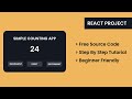 Counter App With React JS | React App For Beginners