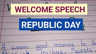 10 Lines on Welcome Speech on Republic Day // Essay on Welcome Speech on Republic Day