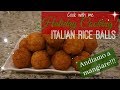 COOK WITH ME & MY MIL// ITALIAN MOZZARELLA RICE BALLS//  Holiday cooking