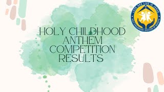 Holy Childhood Anthem Competition Results, Mandya Diocese