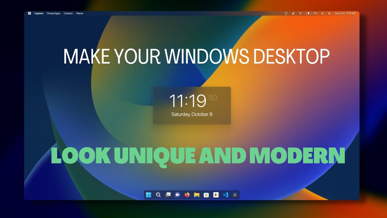 Make Your Windows Customization Look Unique And Modern! - YouTube