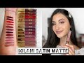 Milani Amore SATIN MATTE Liquid Crème | Lip Swatches + Review | Best Liquid Lipstick