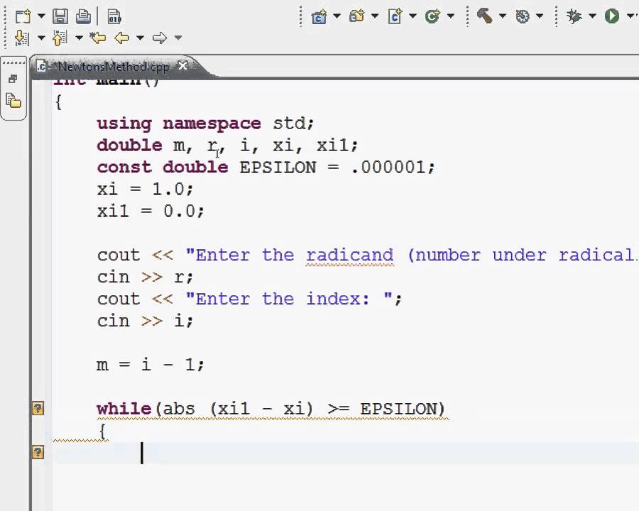 Newton Raphson Method In C Wescigar