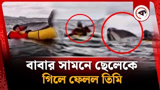 বাবার চোখের সামনে ছেলেকে গিলে ফেলল তিমি | Father and Son | Humpback Whale | Magellan | Kalbela