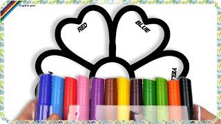 ( Flowers ) Big Daisy  Marker Pen Coloring Pages / Akn Kids House