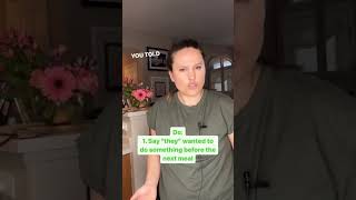 Dementia Do's & Dont's Constantly Eating - "You Never Gave Me Breakfast!"