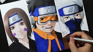 Obito Vs Kakashi Zain Artz Speed Drawing