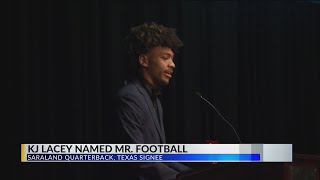 3 straight for Saraland! Spartans QB KJ Lacey named 2024 Alabama Mr. Football winner