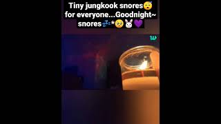 Jungkook's little snores are so adorable🥺😭 | Jungkook live 230304#jungkook #taekook