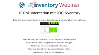 Webinar-Aufzeichnung: IT-Dokumentation mit LOGINventory