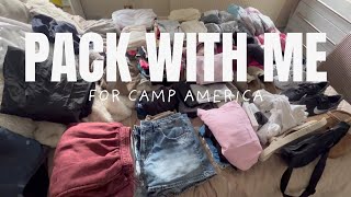 PACK WITH ME FOR CAMP AMERICA | Everything I’m bringing with me !!🏕️🇺🇸