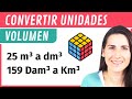 Conversión de Unidades de VOLUMEN 🎲 Método de la escalera