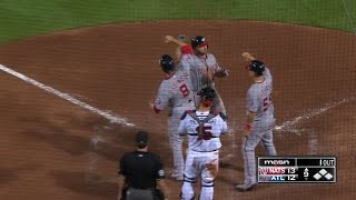 Uggla launches a three-run shot for the lead