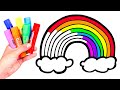 Dibuja y Colorea el ARCOIRIS 🌈🎨🌈 Dibujos para niños