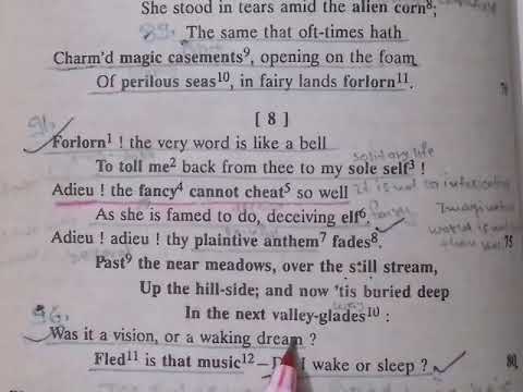 What word is like a bell to the speaker in Stanza VII?
