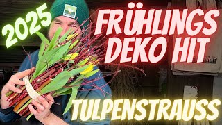 Frühlings-Deko-Hit 2025: Tulpen für dein Wohnzimmer - Spezieller Tulpenstrauss selber binden