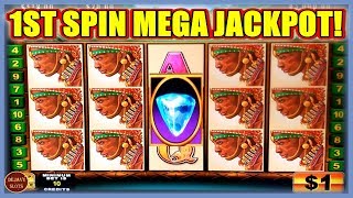 WE DID IT FIRST SPIN MEGA JACKPOT HANDPAY! HIGH LIMIT SLOTS