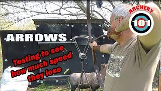 Trad Archery 101 - Arrow Speed, how fast does it really drop off?