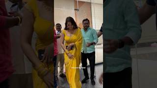 Big Boss Ashwini Sree Looks In Yellow Saree | Madhav Reddy Birthday Event | Big Boss #shorts