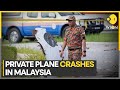 Malaysia plane crash: Light plane with 8 onboard crashes into motorcyclist and driver | WION