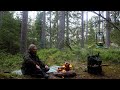 Solo Overnight - HEAT POWERED CHICKEN ROTISSERIE - REMOTE WILDERNESS CANOE TRIP