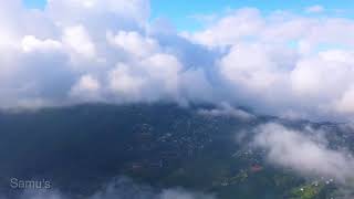 Lunglei Aerial view from above the Clouds